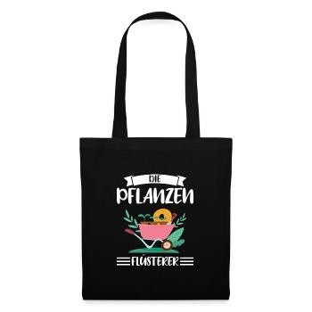 Garten Pflanze Pflanzen Geschenk - Stoffbeutel - Schwarz - Vorne