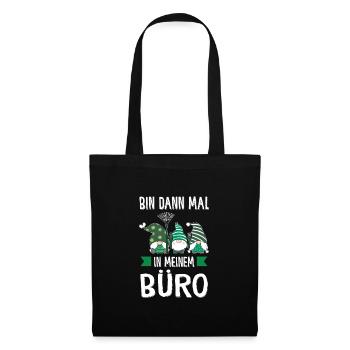 Garten-arbeit Gnome Pflanzen Geschenk - Stoffbeutel - Schwarz - Vorne