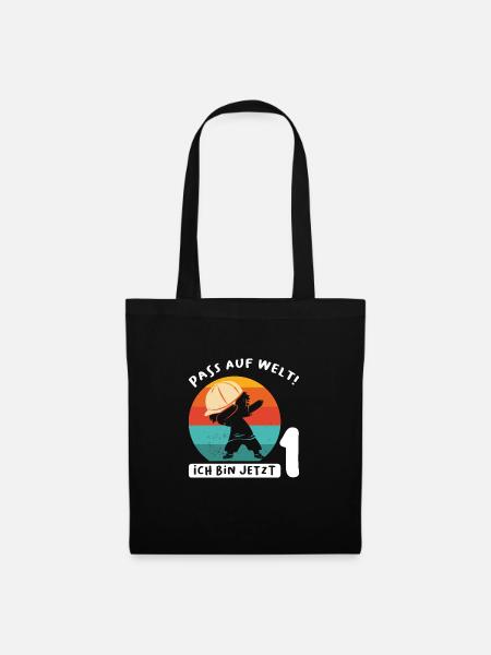 1.Geburtstag Dabbing Dabbing Junge Geschenk - Stoffbeutel - Schwarz