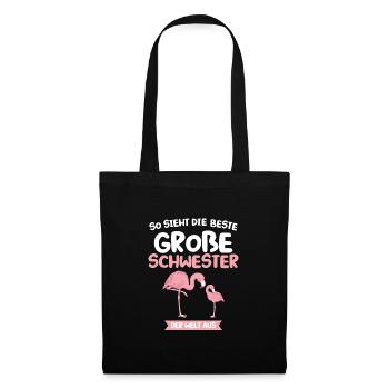 Papa & Opa Familie Papa Geschenk - Stoffbeutel - Schwarz - Vorne