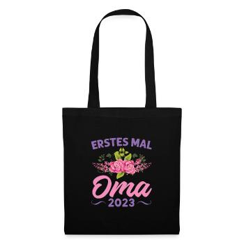Grossmutter Oma Omas Geschenk - Stoffbeutel - Schwarz - Vorne