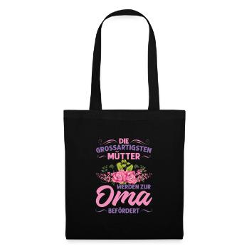 Grossmutter Oma Omas Geschenk - Stoffbeutel - Schwarz - Vorne