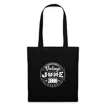 June 2000. Birthday gift June 2000. June. - Tote Bag - black - Front