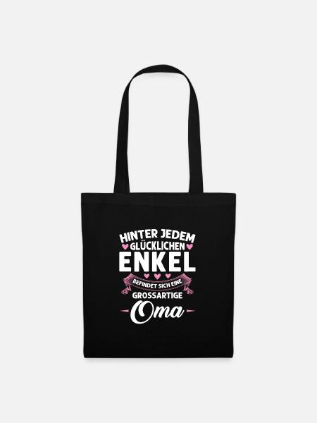 Grossmutter Oma Omas Geschenk - Stoffbeutel - Schwarz