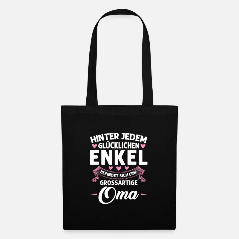 Grossmutter Oma Omas Geschenk - Stoffbeutel - Schwarz