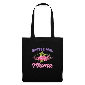 Mutter Mama Tochter Geschenk - Stoffbeutel - Schwarz - Vorne