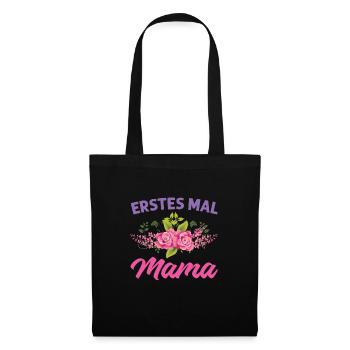 Mutter Mama Tochter Geschenk - Stoffbeutel - Schwarz - Vorne