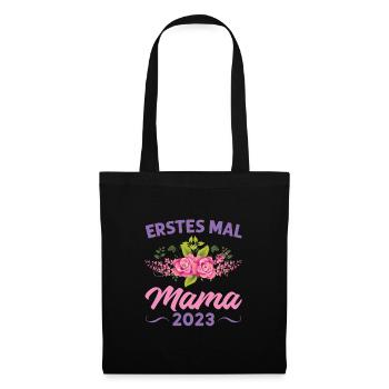Mutter Mama Tochter Geschenk - Stoffbeutel - Schwarz - Vorne