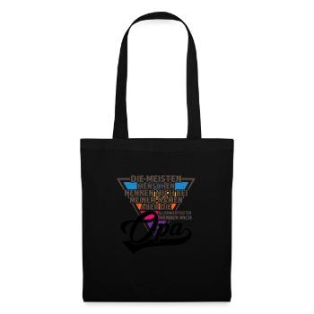 Grossvater opa Opas Geschenk - Stoffbeutel - Schwarz - Vorne