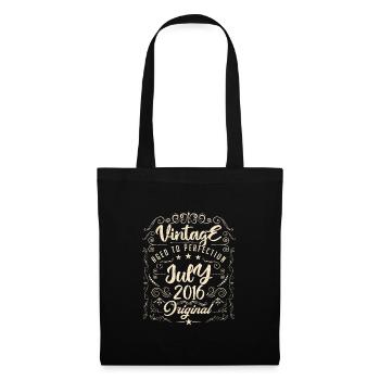 Vintage Born in July 2016 Anniversary July - Tote Bag - black - Front