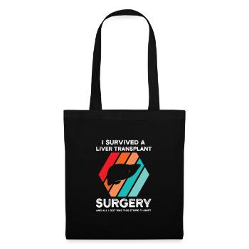 Lebertransplantation Chirurgie Lebertransplantatio - Stoffbeutel - Schwarz - Vorne