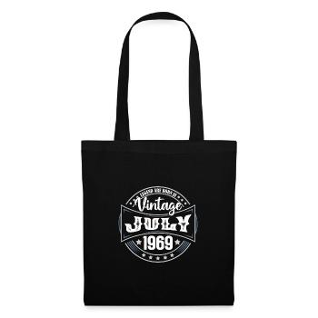 Juli 1969. Geburtstagsgeschenk Juli 1969. - Stoffbeutel - Schwarz - Vorne