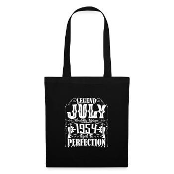 Juli 1954. Geburtstagsgeschenk Juli 1954. - Stoffbeutel - Schwarz - Vorne