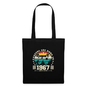 August 1967. Birthday gift August 1967. August - Tote Bag - black - Front