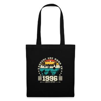 August 1996. Birthday gift August 1996. August - Tote Bag - black - Front