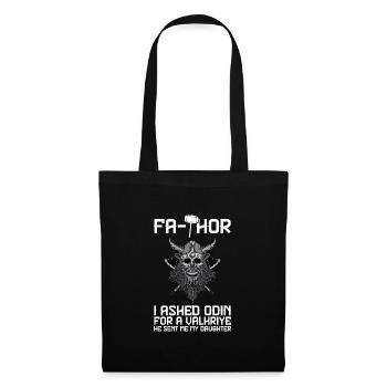 papa Vater Vater Tag Geschenk - Stoffbeutel - Schwarz - Vorne