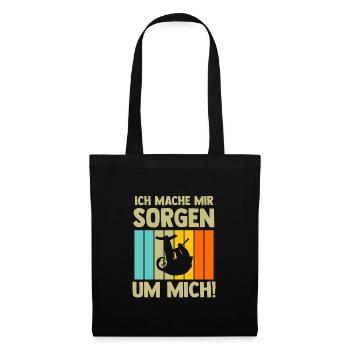 Faultier Sarkasmus Sarkastisch Geschenk - Stoffbeutel - Schwarz - Vorne