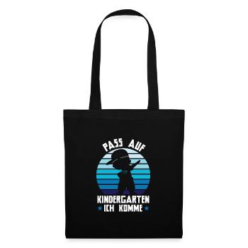 Kindergarten Dabbing Kita-Anfang Geschenk - Stoffbeutel - Schwarz - Vorne