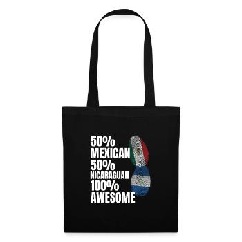Basketball & Tacos Baseball Tacos Geschenk - Stoffbeutel - Schwarz - Vorne