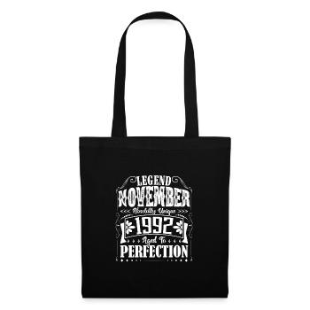 November 1992. November 1992 Birthday Gift - Tote Bag - black - Front