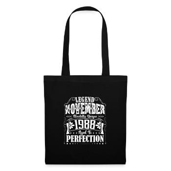 Novembre 1988. Cadeau d'Anniversaire novembre 1988 - Sac en tissu - noir - Devant