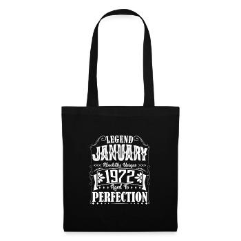 January 1972. January 1972 Birthday Gift. - Tote Bag - black - Front
