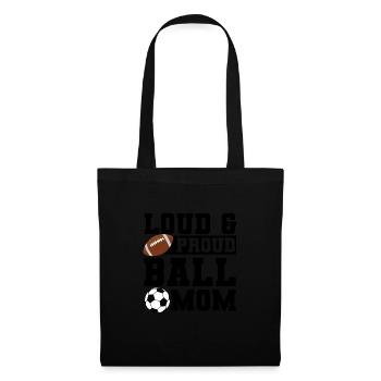 baller fussball baller Geschenk - Stoffbeutel - Schwarz - Vorne