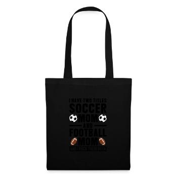 baller fussball baller Geschenk - Stoffbeutel - Schwarz - Vorne