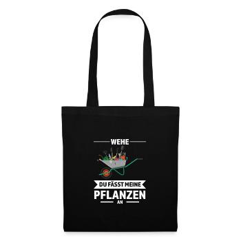 Gärtner Garten Landschaftsbauer Geschenk - Stoffbeutel - Schwarz - Vorne