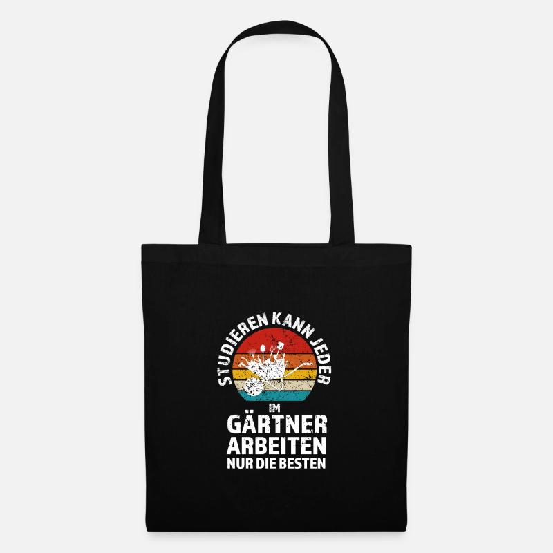 Gärtner Garten Gärtnerei Geschenk - Stoffbeutel - Schwarz
