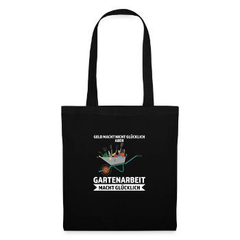 Gärtner Garten Landschaftsbauer Geschenk - Stoffbeutel - Schwarz - Vorne