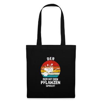Gärtner Garten Landschaftsbauer Geschenk - Stoffbeutel - Schwarz - Vorne