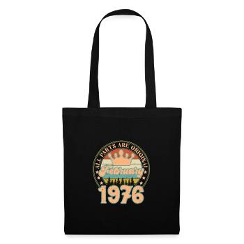 Février 1976. Cadeau d’anniversaire février 1976. - Sac en tissu - noir - Devant
