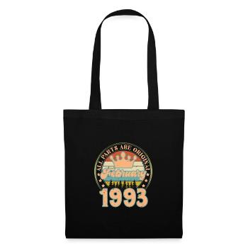 Février 1993. Cadeau d’anniversaire février 1993. - Sac en tissu - noir - Devant
