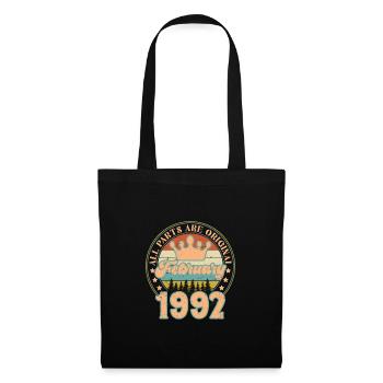 February 1992. February 1992 Birthday Gift. - Tote Bag - black - Front