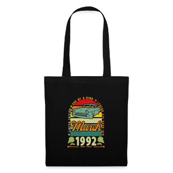 März 1992, März 1992, März 1992. - Stoffbeutel - Schwarz - Vorne