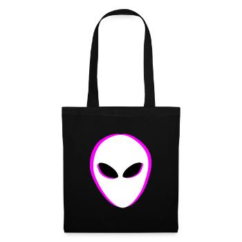 Aliens Alien Head - Tote Bag - black - Front