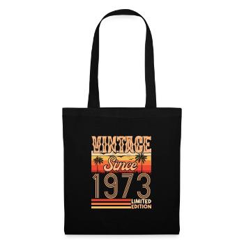 1973. Jahrgang Jahrgang 1973 Geburtstag - Stoffbeutel - Schwarz - Vorne