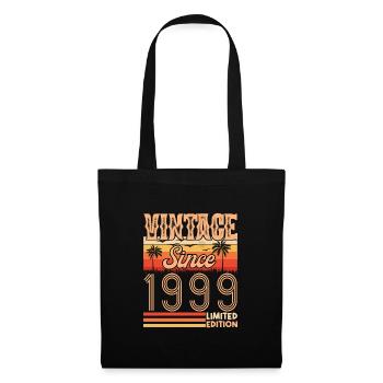 1999. Jahrgang Jahrgang 1999 Geburtstag - Stoffbeutel - Schwarz - Vorne