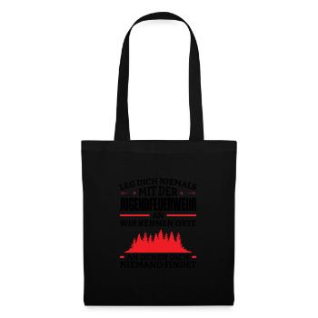 Jugend Feuerwehr Jugendfeuerwehr Geschenk - Stoffbeutel - Schwarz - Vorne