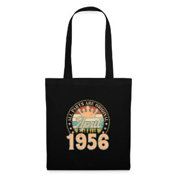 Avril 1956. Cadeau d’anniversaire avril 1956 April - Sac en tissu - noir - Devant