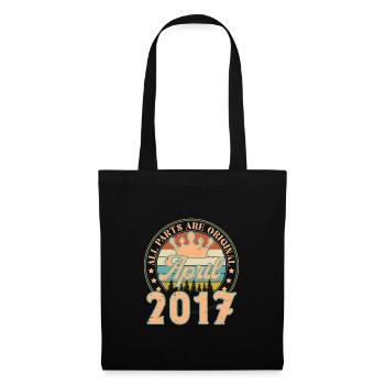 April 2017. Birthday gift April 2017 April - Tote Bag - black - Front