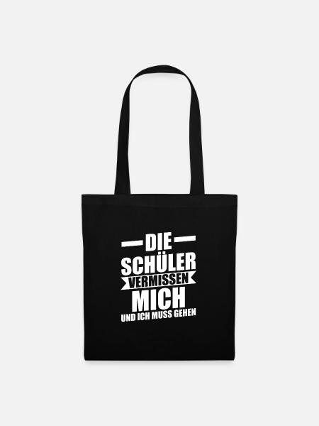 Lehrer Beruf Lehrkraft Geschenk - Stoffbeutel - Schwarz