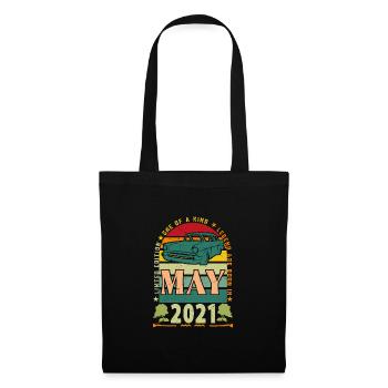 Mai 2021, Mai 2021, Mai 2021 Geburtstagsgeschenk. - Stoffbeutel - Schwarz - Vorne