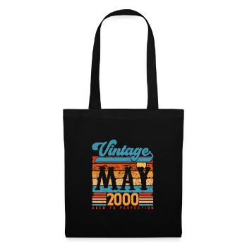 May 2000, Vintage Birthday Gift May 2000. - Tote Bag - black - Front
