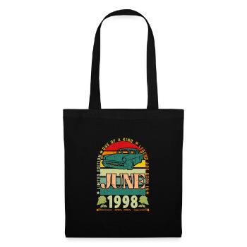 Geburtstagsgeschenk im Juni 1998. Juni 1998 Juni 1998 - Stoffbeutel - Schwarz - Vorne