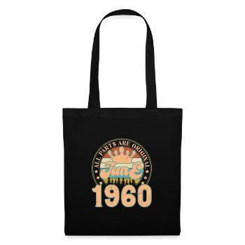 June 1960. June 1960 Birthday Gift. June - Tote Bag - black - Front