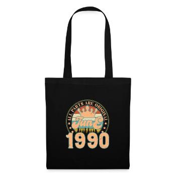 Juin 1990. Cadeau d’anniversaire juin 1990. June - Sac en tissu - noir - Devant