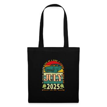Geburtstagsgeschenk Juli 2025. - Stoffbeutel - Schwarz - Vorne