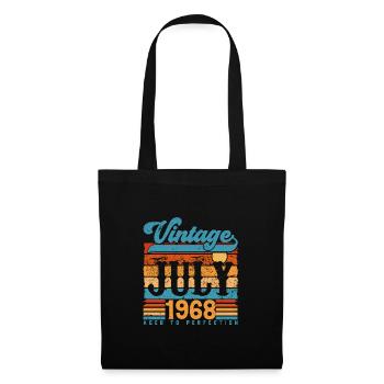 Juli 1968, Juli 1968 Geburtstagsgeschenk. - Stoffbeutel - Schwarz - Vorne